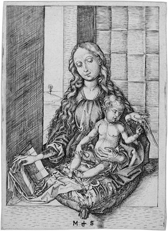 Schongauer Madonna mit dem Papagei